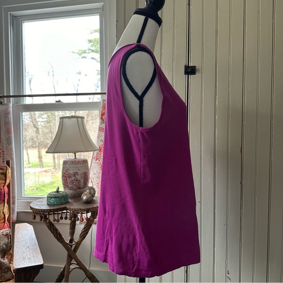 Lands’ End Tank in Fuchsia - XL - Picture 4 of 4